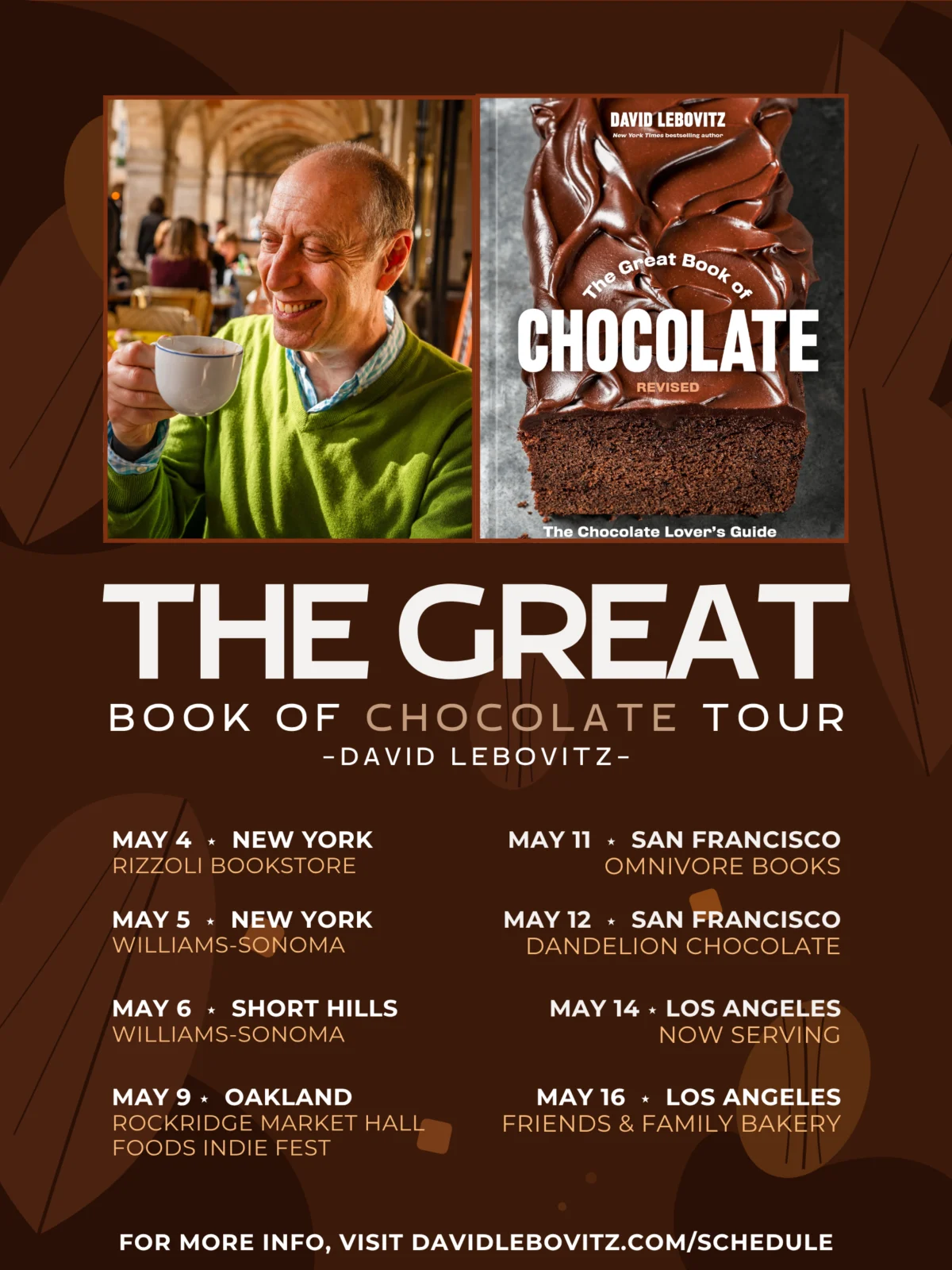 A Sweet Return: David Lebovitz Announces International Tour for ‘The Great Book of Chocolate’