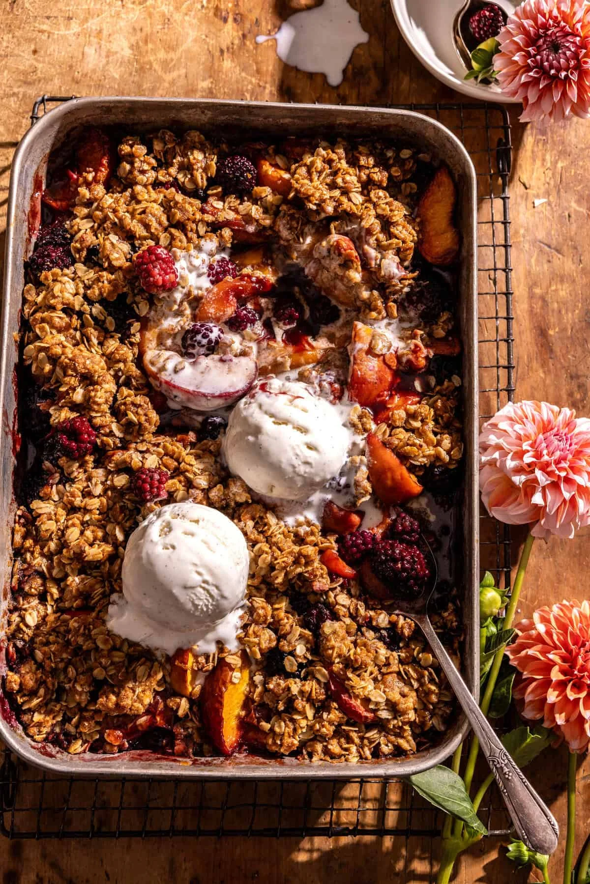 The Art of the Late-Summer Harvest: Mastering the Brown Sugar Caramel Blackberry Peach Crisp