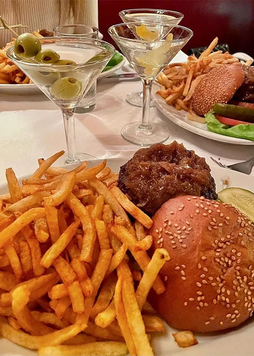 The Art of the Pairing: NYC’s 15 Ultimate Destinations for a Burger and a Martini