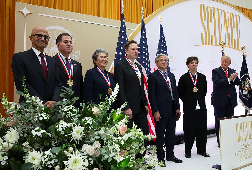 A New Era of Recognition: Tech Titans Receive National Honors Amidst Financial Scrutiny